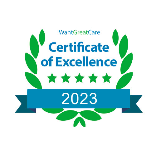 iwantgreatcare certificate of excellence